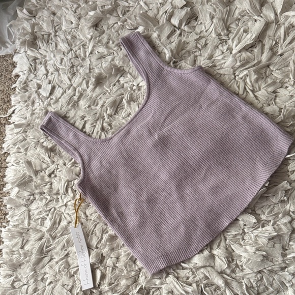 NWT House of Harlow Lilac 2 Piece Set Ribbed Tank Top and Maxi Skirt XS - Picture 3 of 9